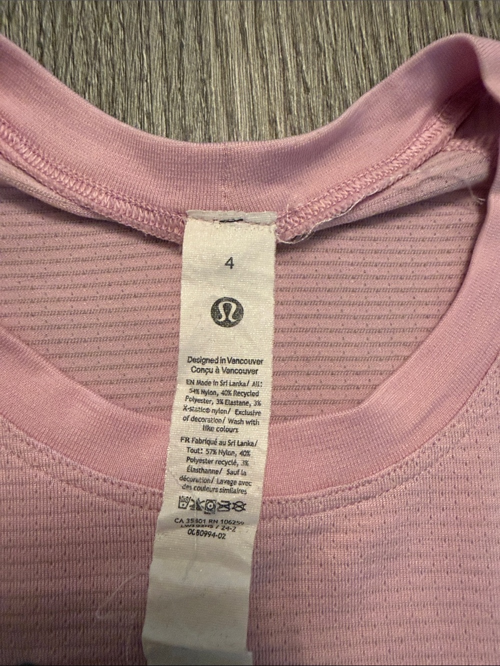 lululemon athletica Light Pink Short Sleeve Crop Top - Picture 2 of 6